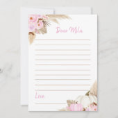 Remerciements Carte de message de note de la capsule de temps po (Devant)