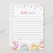 Remerciements Carte de message de note de la capsule de temps po (Devant)