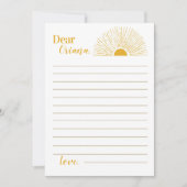 Remerciements Carte de message de note de la capsule du temps de (Devant)