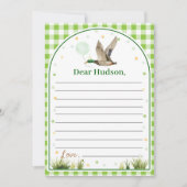 Remerciements Carte de message de note de la capsule d'un chance (Devant)