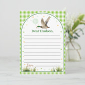 Remerciements Carte de message de note de la capsule d'un chance (Debout devant)