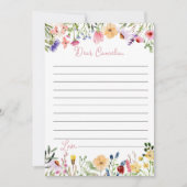 Remerciements Carte de message de note de la capsule temporelle  (Devant)