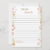 Remerciements Carte de message de note de la capsule temporelle  (Devant)