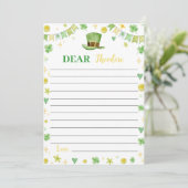 Remerciements Carte de message de note de note à une seule fois (Debout devant)