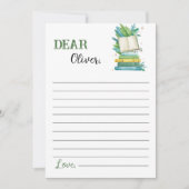 Remerciements Carte de message de note de temps du livre d'histo (Devant)