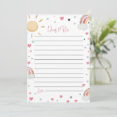 Remerciements Carte de message Sunshine Rainbow Time Capsule (Debout devant)