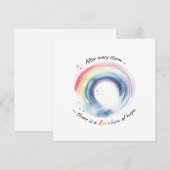 Remerciements Carte de miracle de bébé arc-en-ciel (Devant / Derrière)