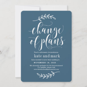 Remerciements Carte de mise à jour du Mariage de couleur Eleganc