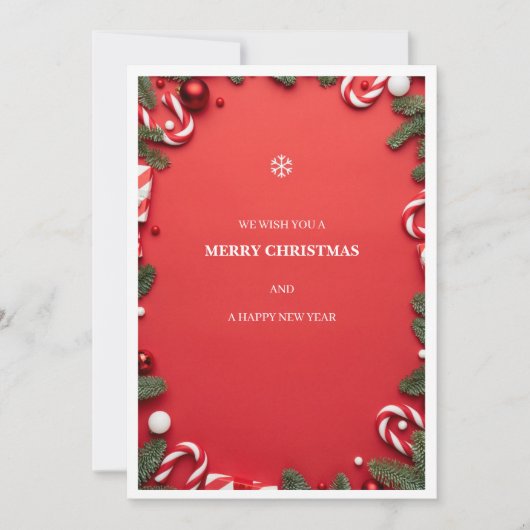 Remerciements carte de Noël (Devant)