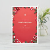 Remerciements carte de Noël (Debout devant)