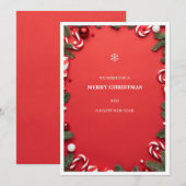 Remerciements carte de Noël (Devant / Derrière)