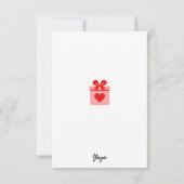 Remerciements carte de noël (Dos)