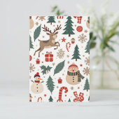 Remerciements Carte de Noël (Debout devant)