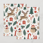 Remerciements Carte de Noël (Devant / Derrière)