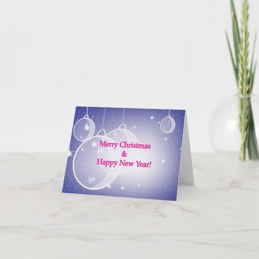 Remerciements Carte de Noël (Devant)