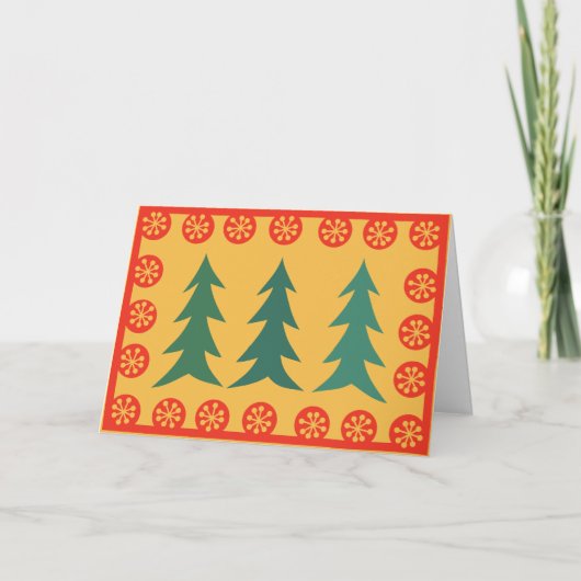 Remerciements Carte de Noël (Devant)