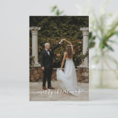 Remerciements Carte de Noël (Debout devant)