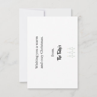 Remerciements Carte de Noël