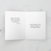 Remerciements Carte de Noël (Intérieur)