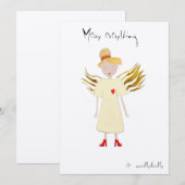 Remerciements Carte de Noël (Devant / Derrière)