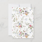 Remerciements Carte de Noël à la fleur de ballet rose (Dos)