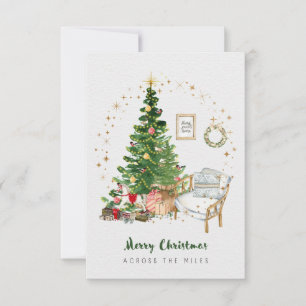 Remerciements Carte de Noël à travers les Miles 3,5x5"