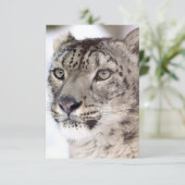 Remerciements Carte de Noël au léopard des neiges (Debout devant)