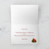 Remerciements Carte de Noël aux bougies traditionnelles (Intérieur)