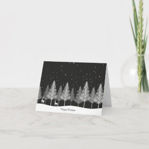 Remerciements Carte de Noël avec rennes