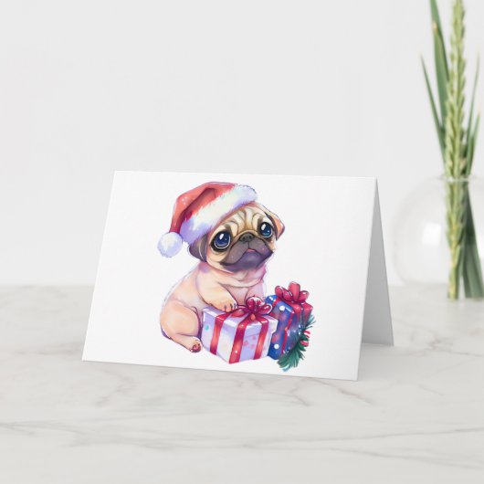 Remerciements Carte de Noël carlin (Devant)