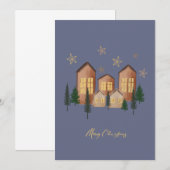 Remerciements Carte de Noël confortable (Devant / Derrière)