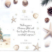 Remerciements Carte de Noël côtière personnalisable