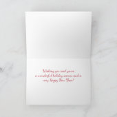 Remerciements Carte de Noël Cute Teaddy Bear (Intérieur)