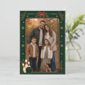 Remerciements Carte de Noël de bowling (Debout devant)