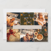 Remerciements Carte de Noël de collection photo moderne (Devant)