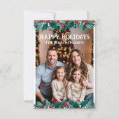 Remerciements Carte de Noël de la chemise frontalière (Devant)