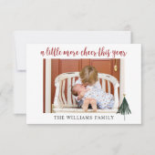 Remerciements Carte de Noël de la nouvelle famille de bébés (Devant)