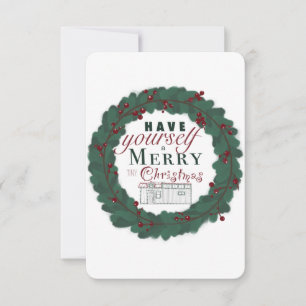 Remerciements Carte de Noël de la petite maison
