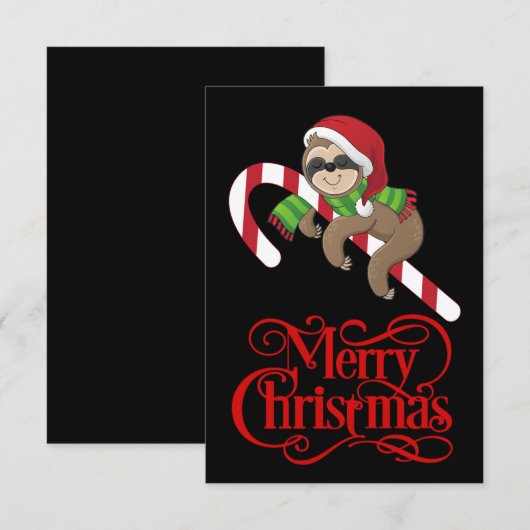 Remerciements Carte de Noël de Noël (Devant / Derrière)