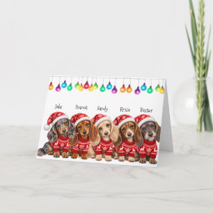 Remerciements Carte de Noël de Notre Famille à la Vôtre