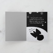 Remerciements Carte de Noël de snowflacon (Intérieur)