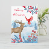 Remerciements Carte de Noël drôle et joyeuse (Debout devant)