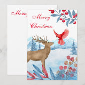 Remerciements Carte de Noël drôle et joyeuse (Devant / Derrière)