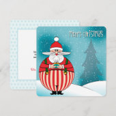 Remerciements Carte de Noël du Père Noël (Devant / Derrière)