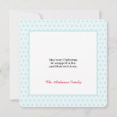 Remerciements Carte de Noël du Père Noël (Dos)