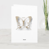 Remerciements Carte de Noël du Pont couvert de neige (Dos)