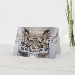 Remerciements Carte de Noël d'un orgue baroque en Allemagne