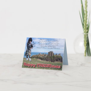 Remerciements Carte de Noël écossaise
