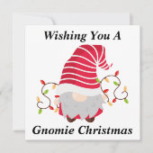 Remerciements Carte de Noël Gnome (Devant)