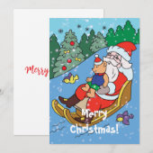 Remerciements Carte de Noël joyeux (Devant / Derrière)